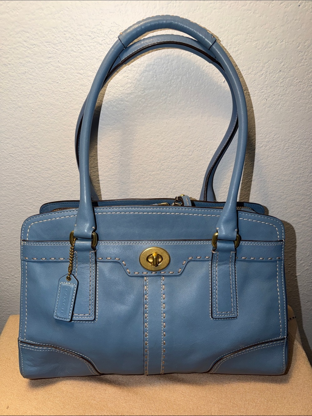 Coach Hamptons Leather Large Satchel (Style Number 11540) 2007